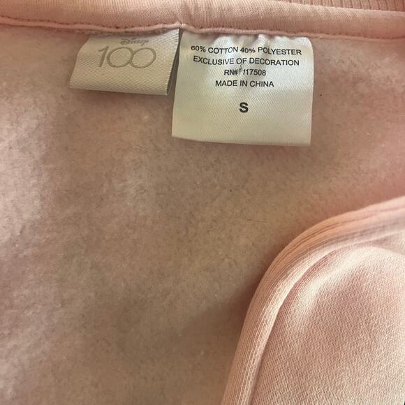 Disney 100 Mickey Mouse Club Varsity Jacket Women’s Small Pink Gray Letterman - Picture 8 of 16